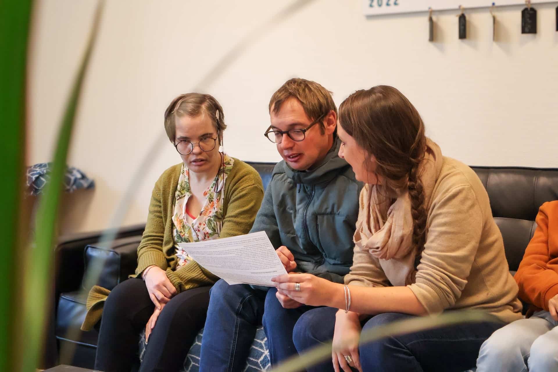 accompagnement dans le salon dans un cadre agréable écoute de chacun